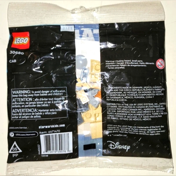 Factory Sealed Star Wars Lego 75 Piece Set, 30680 AAT Poly Bag Set, Disn… - Picture 5 of 6